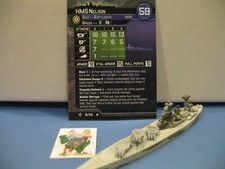 Axis Allies War at Sea SURFACE ACTION HMS Nelson 6/40 with card