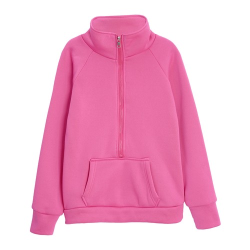 Girls T-shirts Walking Tops Workout Sweatshirts Solid Color Sportswear Travel - Picture 22 of 83