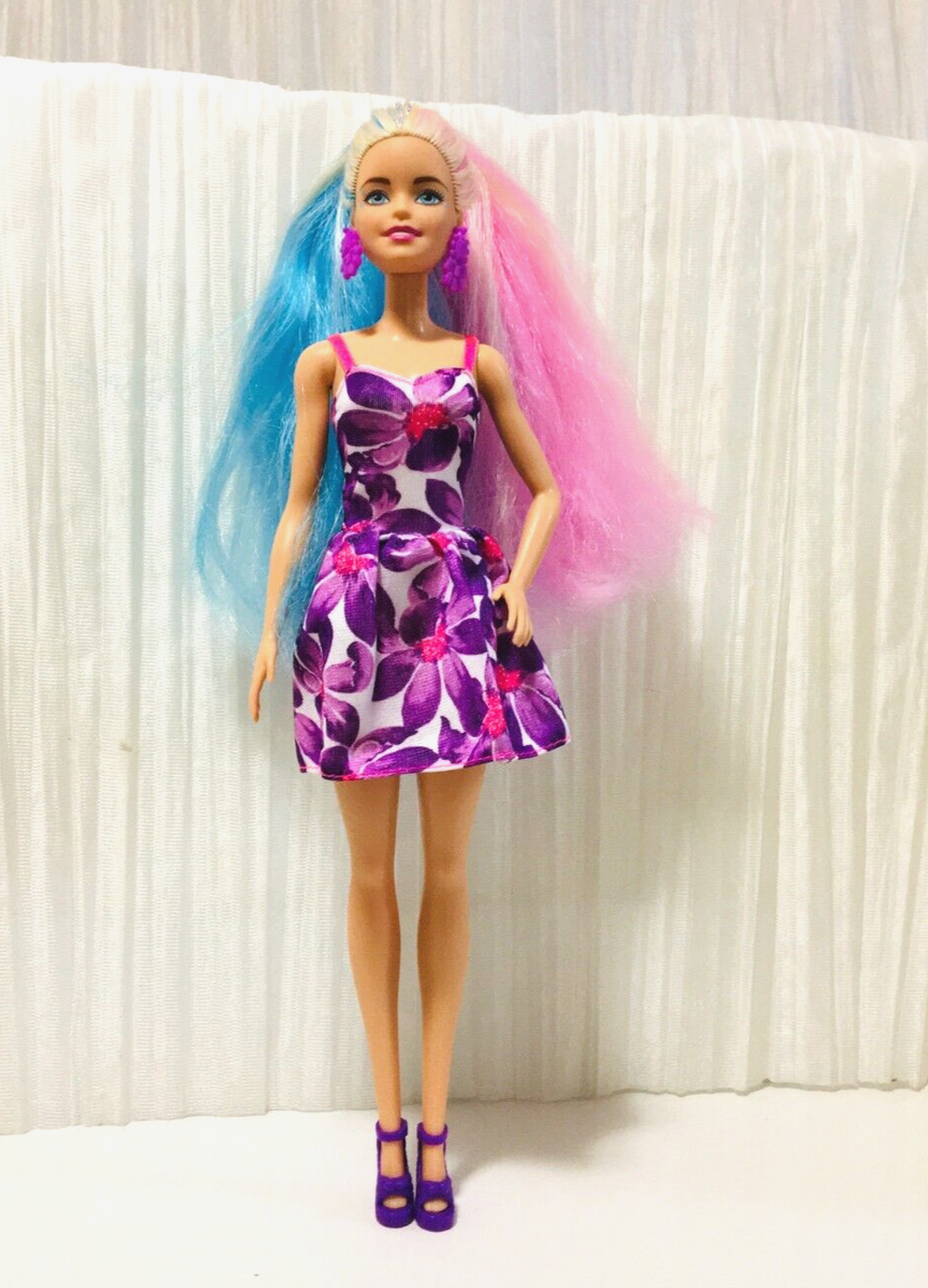 2015 Barbie Doll with "Fantasy Hair" Long, Pink, Blue and Silver Tinsels #5 Girl | eBay 2015 Barbie Doll with "Fantasy Hair" Long, Pink, Blue and Silver Tinsels #5 Girl | eBay