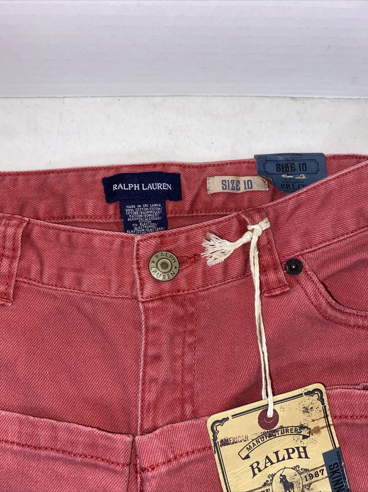 Jeans skinny feminino Ralph Lauren 872 novo com etiquetas tamanho 10 - Imagem 3 de 4