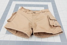 The Bear Factory Plush Cargo Shorts Clothing Tan Khaki Pockets For 16 Inch