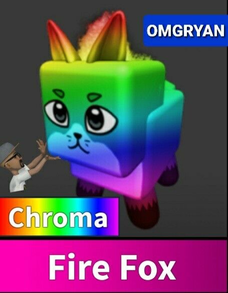 Roblox Murder Mystery 2 Mm2 godly CHROMA FIRE FOX pet