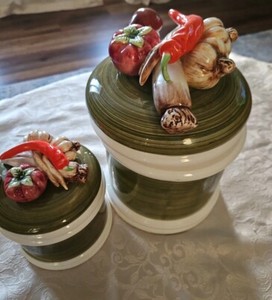 Italian Ceramic Canister Set | eBay