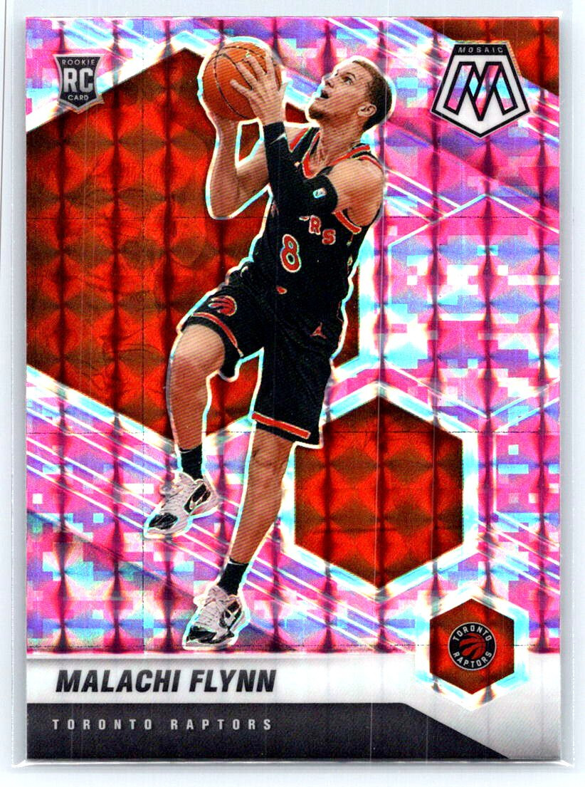 Malachi Flynn 2020-21 Panini Mosaic Camo Pink Prizm #236 Rookie RC