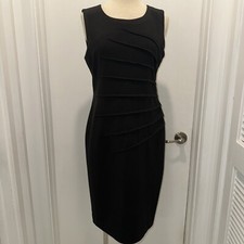 Calvin Klein Women’s Black Sleeveless Sheath Dress Size 6