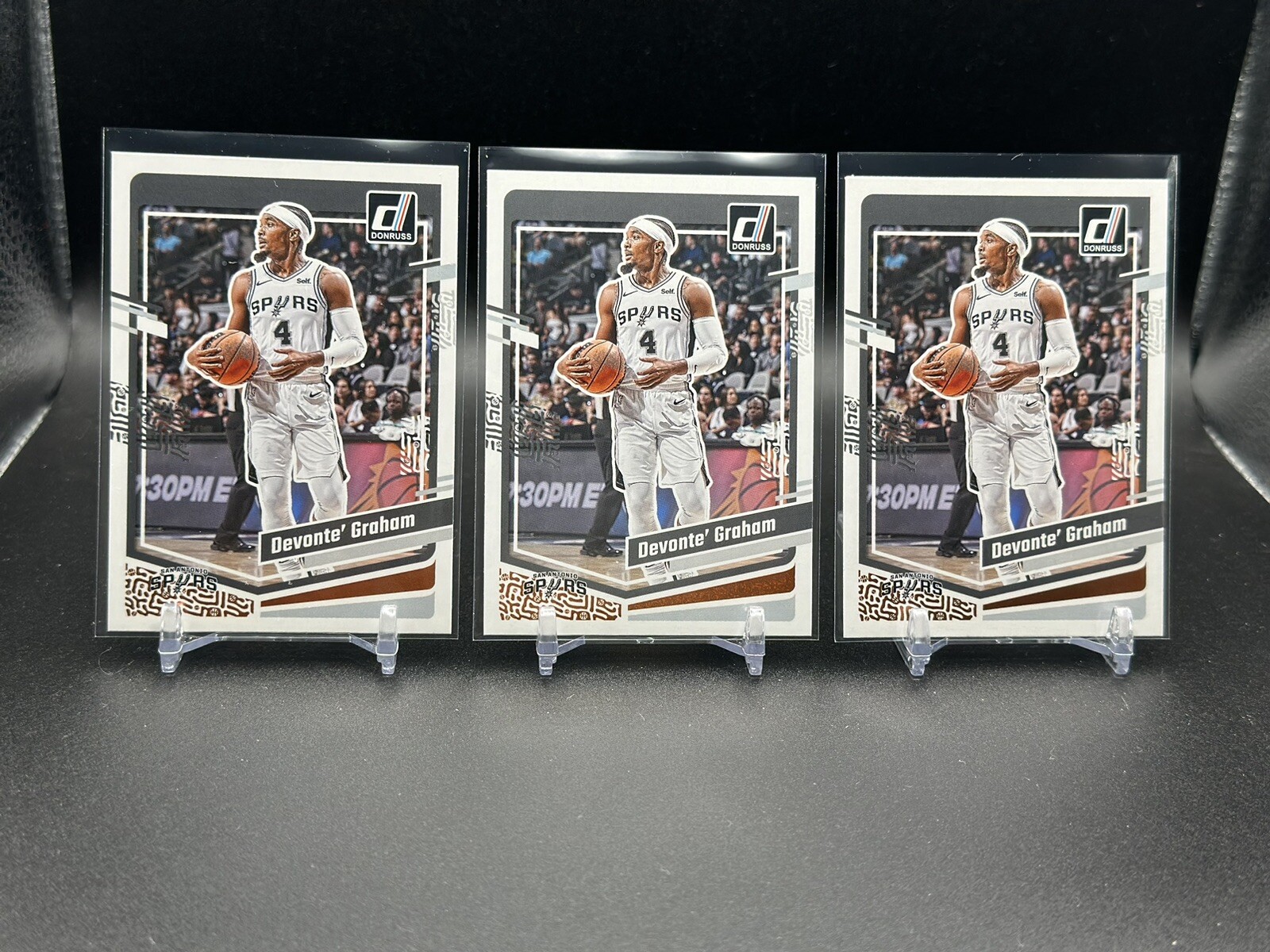DEVONTE' GRAHAM 2023-24 Panini DONRUSS Basketball #59 Spurs Lot Of 3 Cards