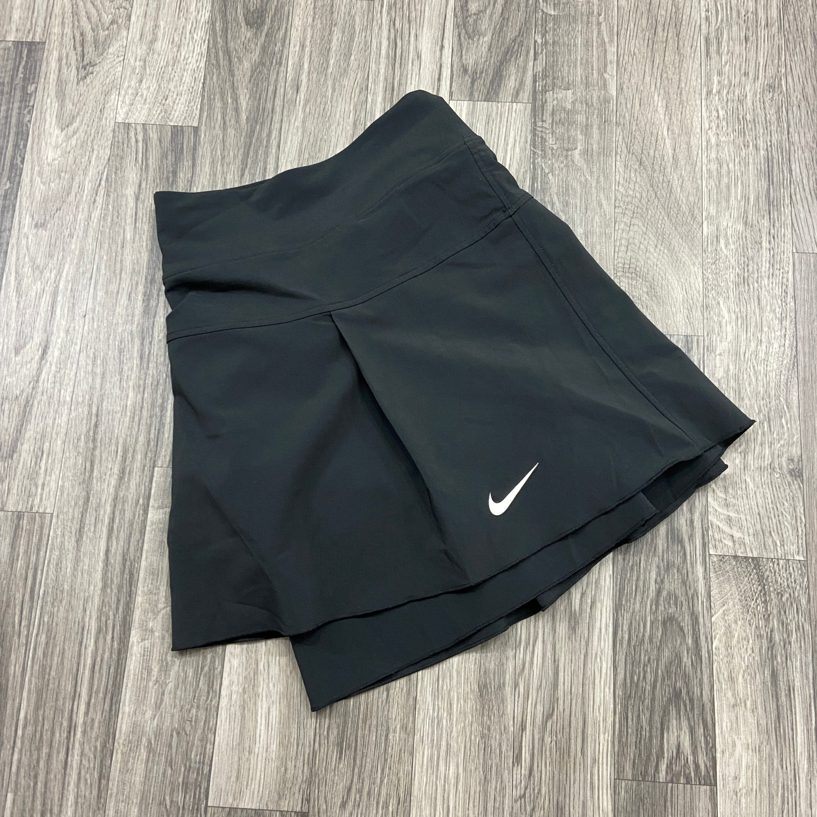Nike Dri-Fit Elastic Waist Pleated Tennis Skirt Skort for Women in Black Size XL