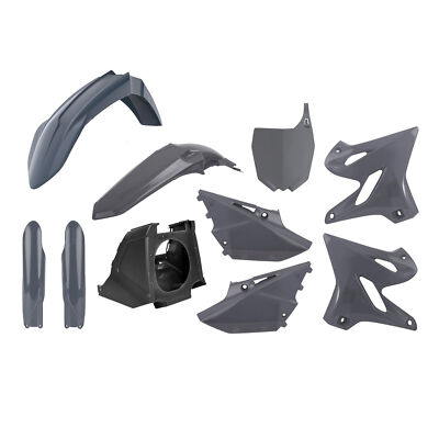 POLISPORT YAMAHA YZ125 250 02-14 COMPLETE NARDO GREY RESTYLE PLASTIC FENDER KIT