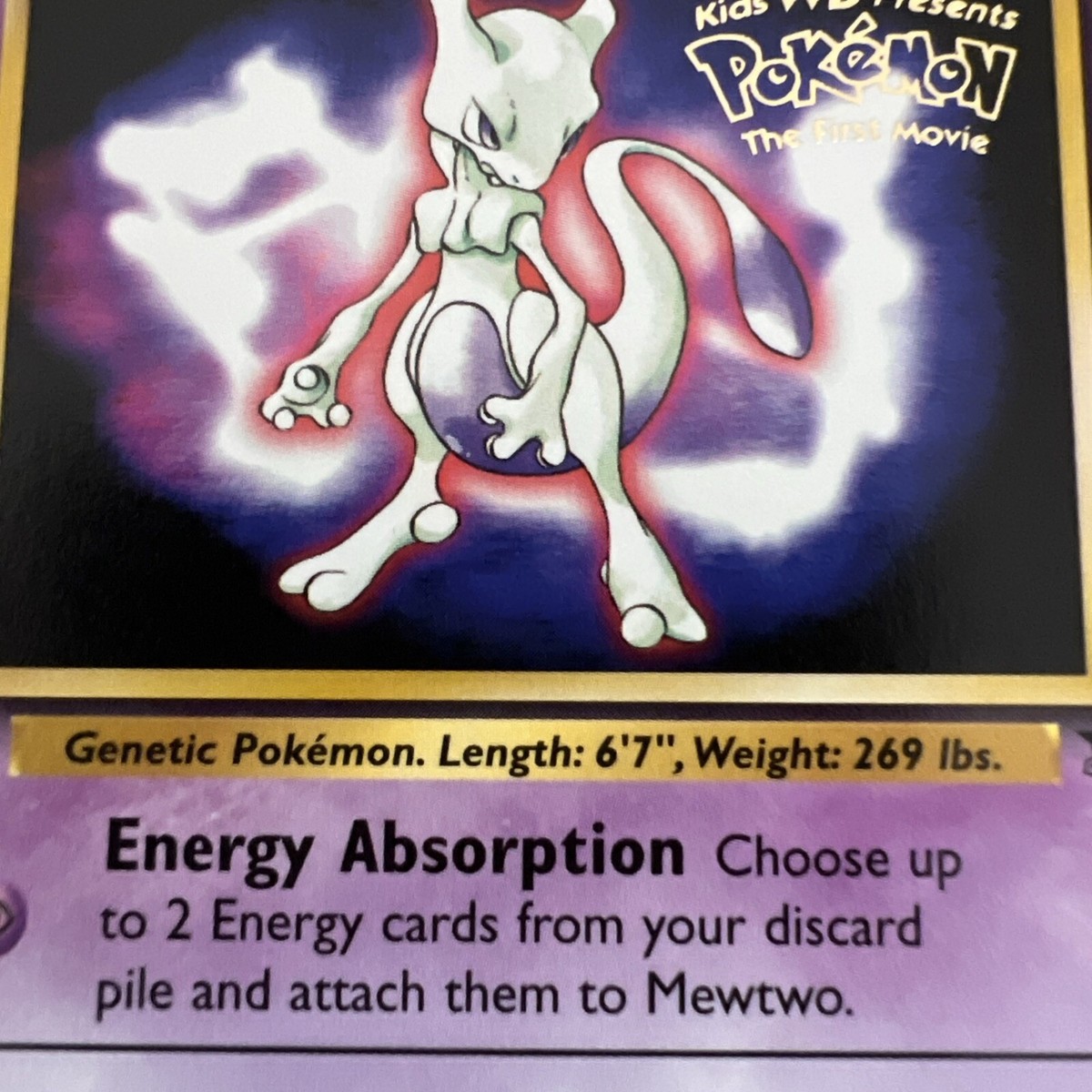 Pokémon Mewtwo Kids WB Presents Pokemon The First Movie Holo | eBay