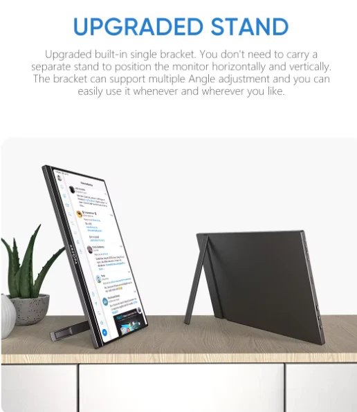 ARZOPA Portable Monitor, S1 Table 15.6'' 1080P FHD, USB C HDMI , Laptop Xbox PS5 - Image 4 of 4
