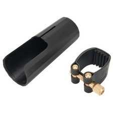 Professional PU Leather Ligature with Plastic Cap for Saxophone and Clarinet