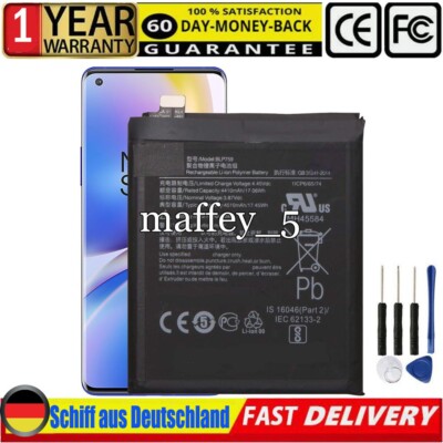 Replacement Akku für OnePlus 8 Pro 4510mAh BLP759 IN2023 IN2020 IN2021 IN2025 DE