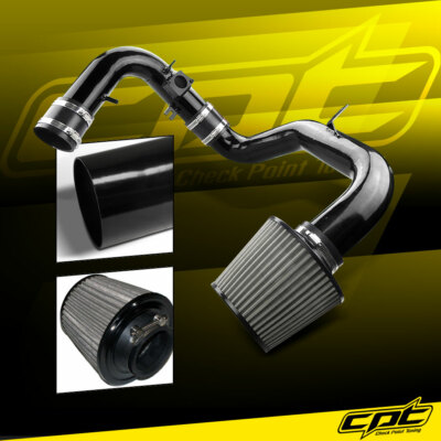 For 04-06 Mitsubishi Lancer Ralliart 2.4L Black Cold Air Intake+Black Cover