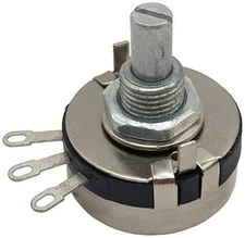 500Ω 2W Single Turn Potentiometer, Panel Mount, Linear Taper, Carbon Film