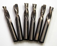 6 Pcs. Atrax 5/16" 2FLT LH Sprial Down Cut Profiling Carbide RHC CNC Router Bits
