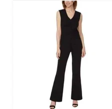 Buffalo Ladies' Ponte Sleeveless Jumpsuit, Black, M