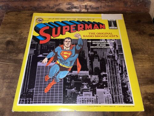 Superman - Vinyl Record - Original Radio Broadcast - 1979 DC Comics - Picture 1 of 13