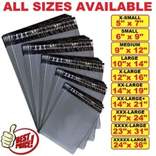 Grey Parcel Bags Postage Shipping Mailing Package Postal Plastic Delivery Strong