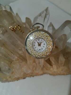 Collier Pendentif Montre Suisse Art Déco Lucerne - Mécanique, Fonctionne, Occasion