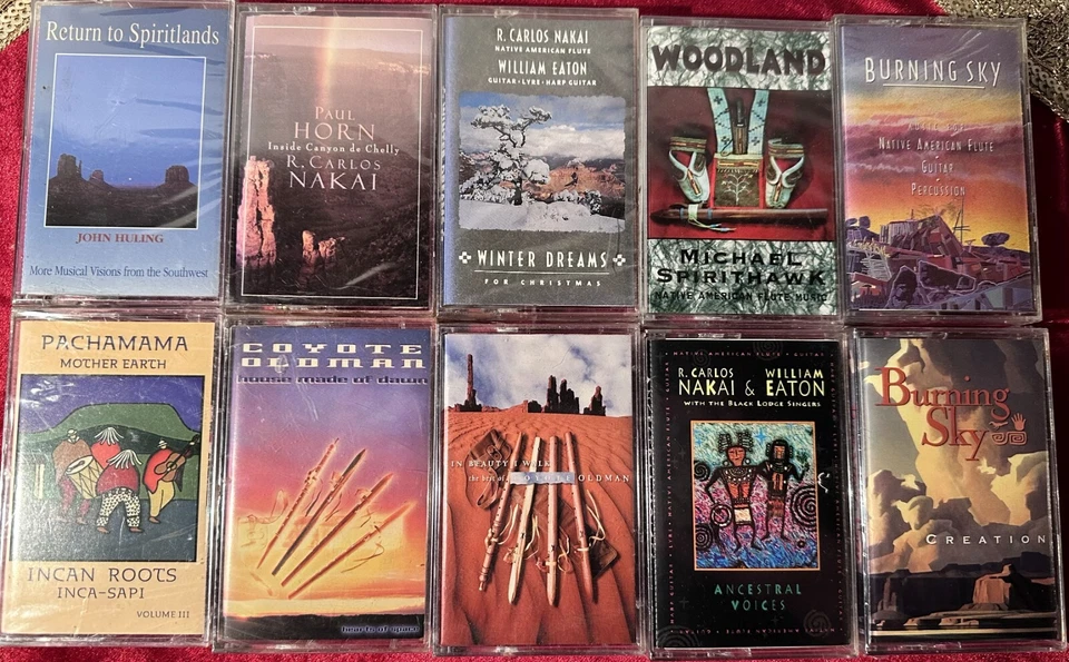 Set of 10 Brand New Native American Indian Cassette Music LOT F - Image 2 of 4
