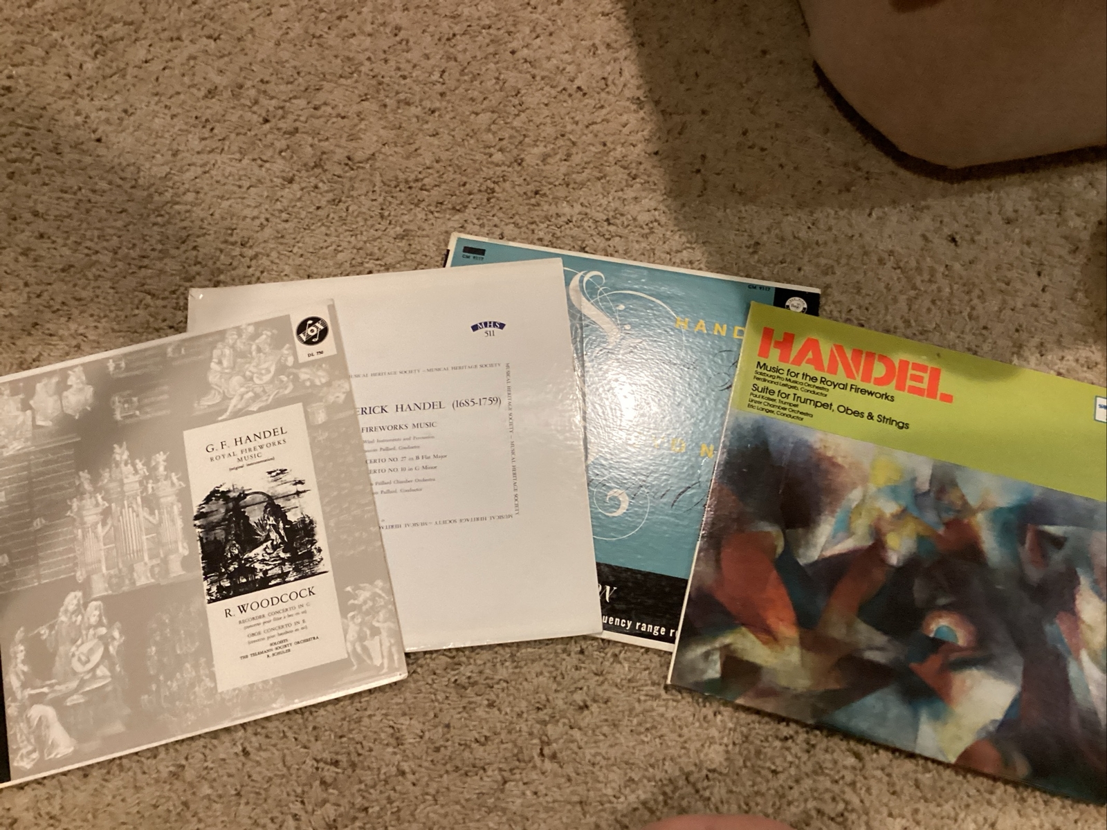 Handel Vinyl Records Lot Of 4-image