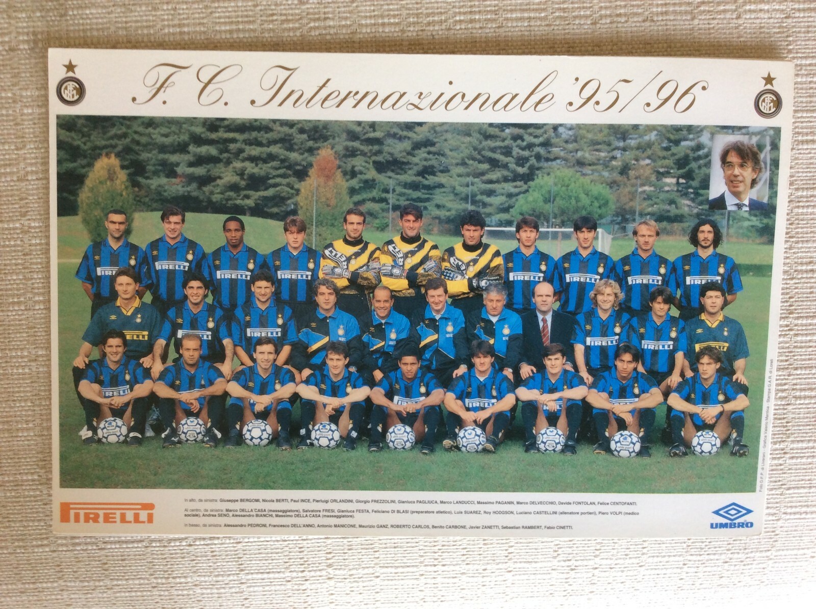 CARTOLINA SQUADRA INTER F.C Internazionale Campione d'Italia 70-71 EUR