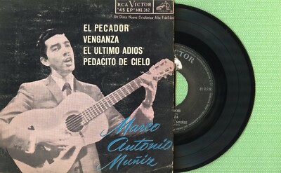 MARCO ANTONIO MUÑIZ / El Pecador, Venganza RCA MKE-362 Press Mexico 195? EP VG+