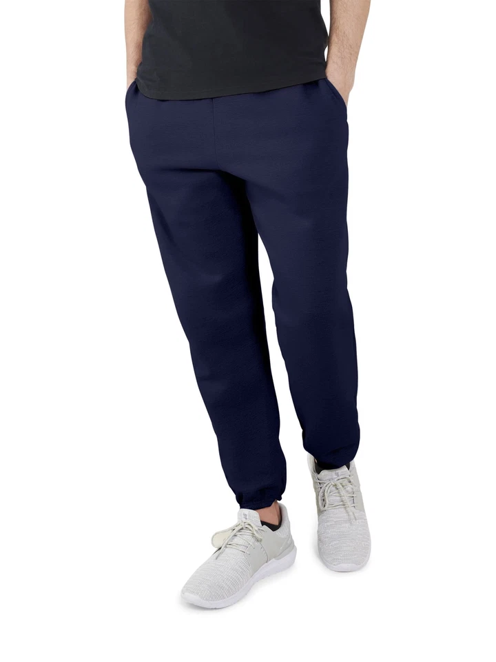 Pantalones deportivos Fruit of the Loom EverSoft polar con parte inferior elástica para hombre, hasta la talla Foto 4 de 4