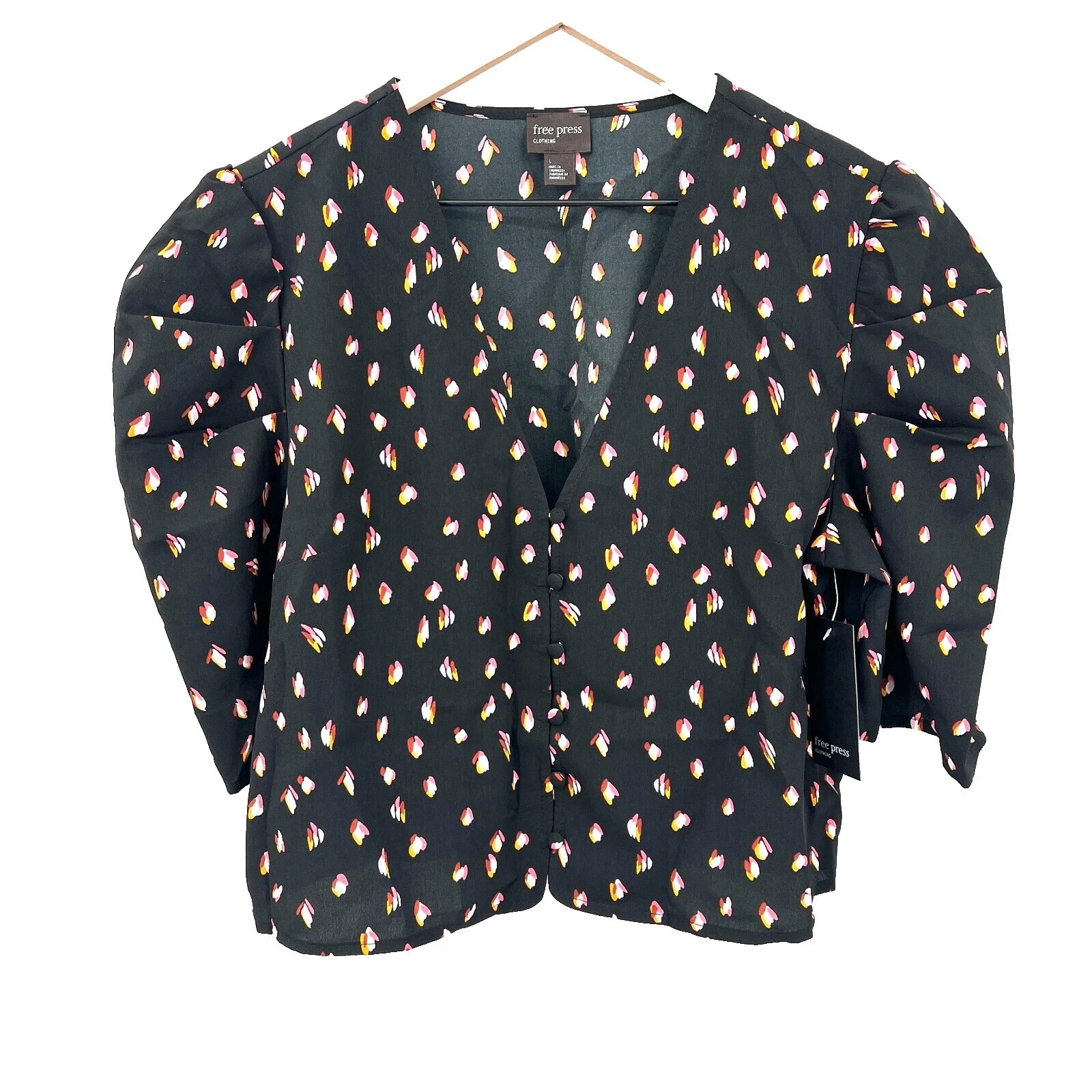 Floral Retro Blouse Tops for Women