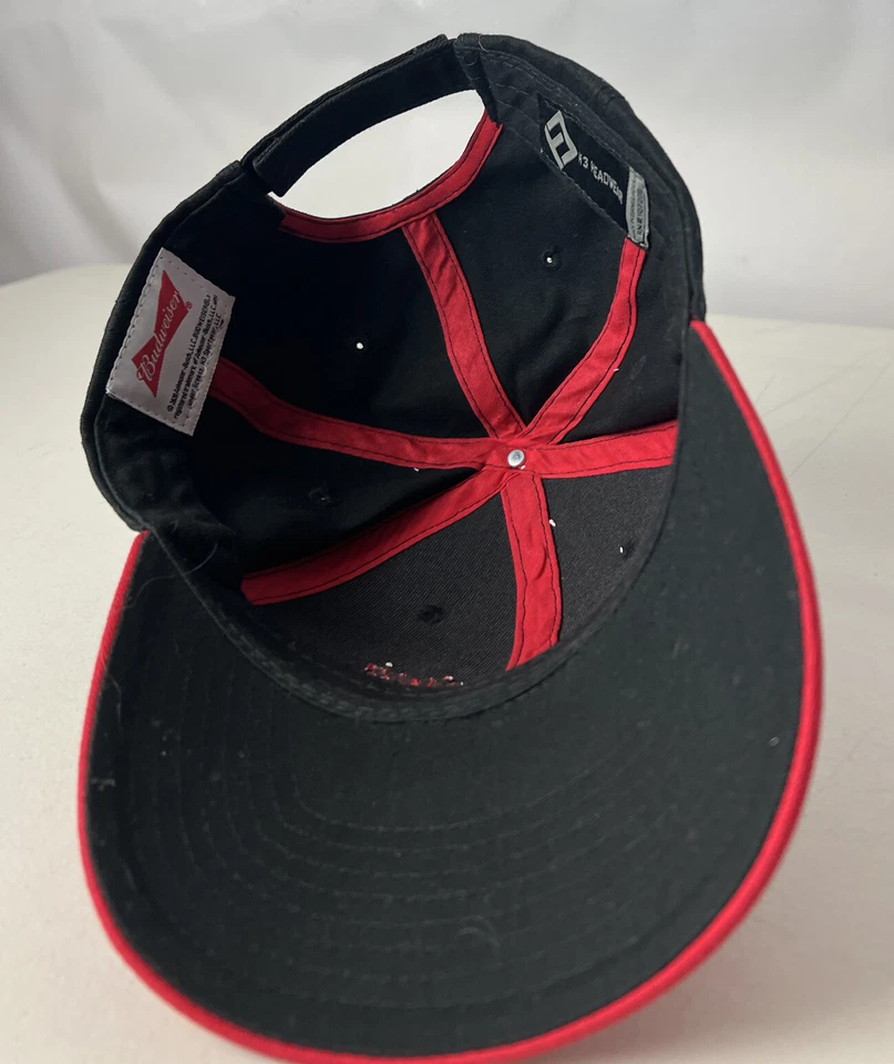 Genuine Budweiser KING OF BEERS Hat Cap Strapback BUD Spellout - Image 4 of 4