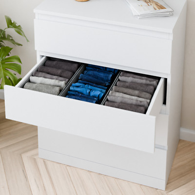 3er-Set Organizer für Malm Kommode, Boxen für Schubladen, Sortierkästen