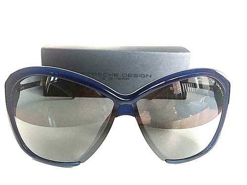 Porsche Design Grey Cat Eye Ladies Sunglasses P8588 E 61-13  display picture 3