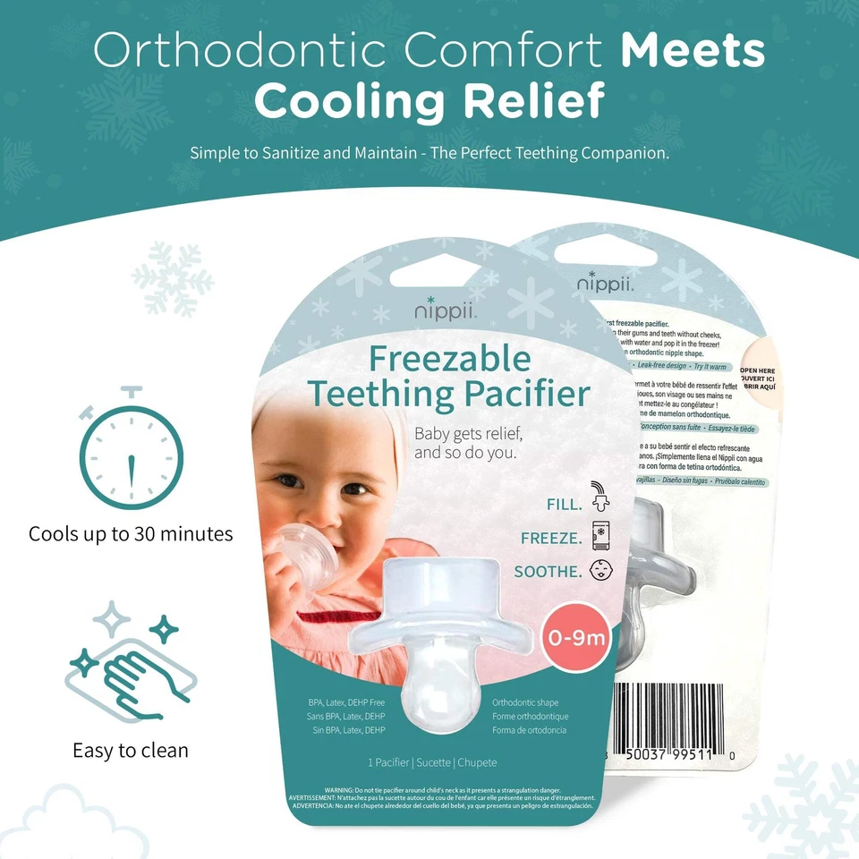 Chupeta ortodôntica congelável para dentição - Imagem 2 de 4