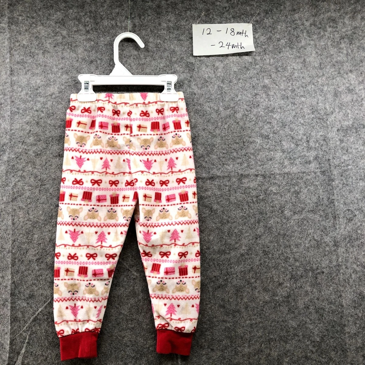 Dunnes Stores Baby 18 23M Fleece Pajama Pants Fair Isle Christmas