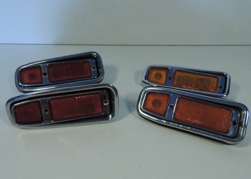 Set of 4 Altissimo Side Lights Ferrari 365 Maserati Indy Lamborghini Miura Lotus