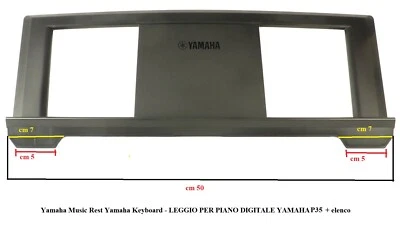 YAMAHA LEGGIO ORIGINALE PER PIANO DIGITALE YAMAHA P35-P115-NP11-PSR + elenco