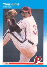 1987 Fleer Glossy #177 Tom Hume NM-MT Phillies  ID:79631