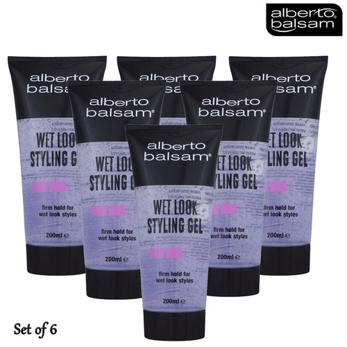Alberto Balsam Styling Gel Wet Look Hair Styling Gel Long Lasting 6 x
