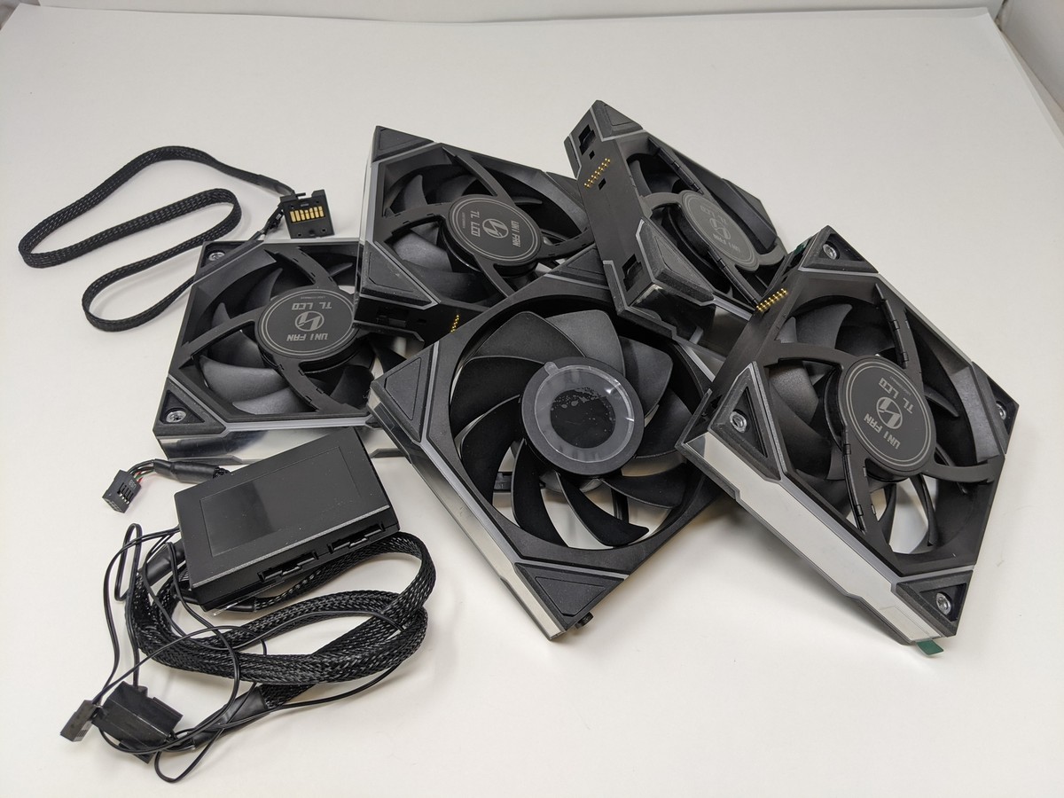 Lian Li UNI Fan TL LCD 120 Reverse Blade-with Controller, Black