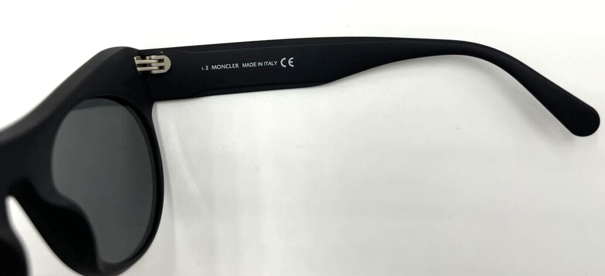 Authentic MONCLER ML0217-P 02A Black w/Grey Lens Cat Eye  display picture 3