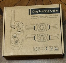  1 SDOFOS Dog Training Collar, Shock Collar for 2 Dogs with Remote Range 1300ft