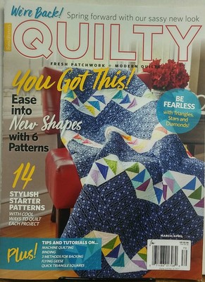 Fons & Porter's Quilty March April 2017 Ease Into New Shape Sew FREE SHIPPING sb