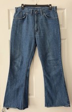 Vintage Levi  s 646-0217 Orange Tab Bell Bottom Jeans 32x28 Altered Talon 42