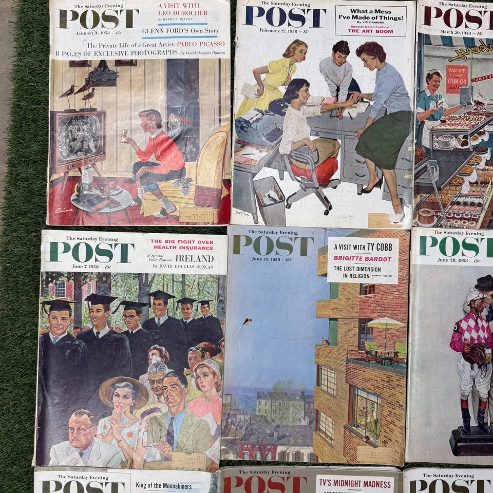 The Saturday Evening Post Magazine - 1958 - Your Choice - Rockwell Acceptable - Imagem 2 de 4