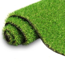 AYOHA Artificial Turf Grass 4' x 6' with Drainage, 0.8 Inch Realistic Fake Gr...