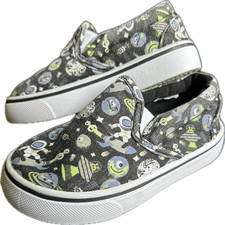 Vans Classic Slip-On Cosmic Glow Glow in Dark Space Print Toddler Shoes Size 8