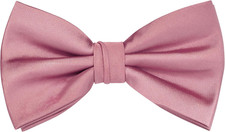 Mens Solid Color Adjustable Pre-tied Bow Tie for Men Party Wedding