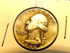 1946 P Washington Quarter - 90% Silver - Condition good