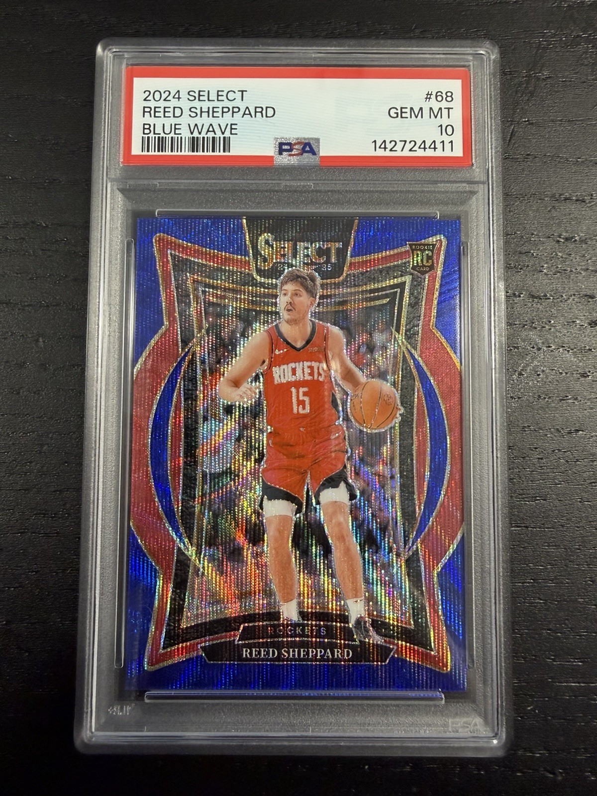 2024-25 Panini Select Reed Sheppard BLUE WAVE 64/75 PSA 10 #68 INTERNATIONAL