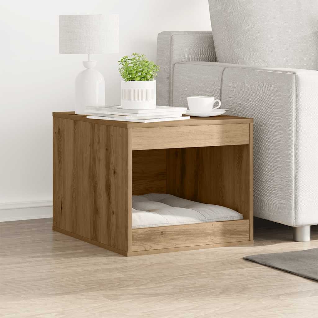 Mobile Copri Lettiera Design Rovere 47x59x42 cm - Soluzione Indoor